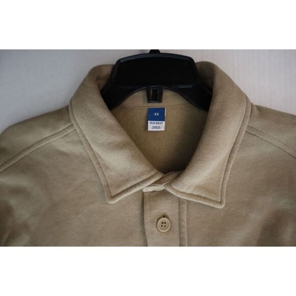 Old Navy 808189-00 Women's Sz 2X Sliced Bread/Beige Fleece Tunic Shacket - Picture 8 of 9